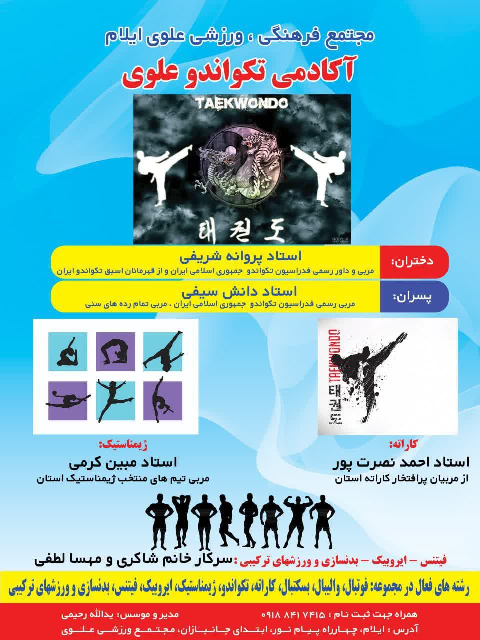 آکادمی تکواندو علوی | ایلام